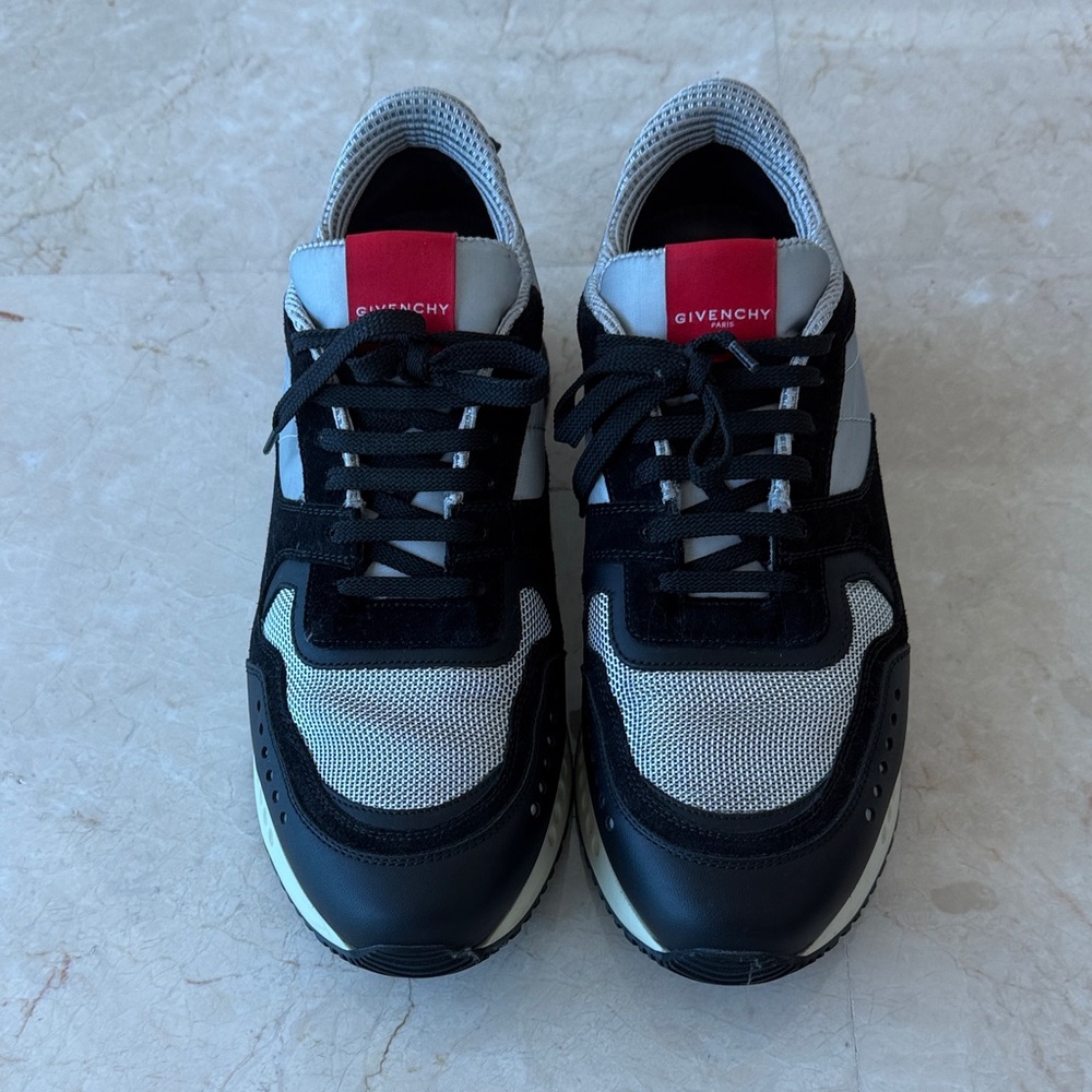 Givenchy Men's Black, Gray, and Red Sneakers